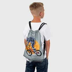 Рюкзак-мешок Космический велосипедист Z, цвет: 3D-принт — фото 2