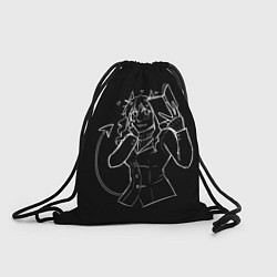 Рюкзак-мешок ЛЮБЛЮ КНИГИ, цвет: 3D-принт