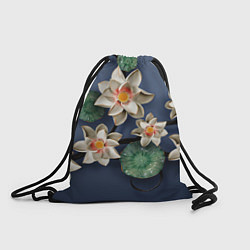 Рюкзак-мешок 3D стеклянные цветы, цвет: 3D-принт