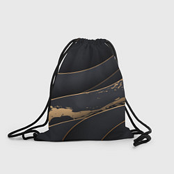 Рюкзак-мешок Black gold, цвет: 3D-принт