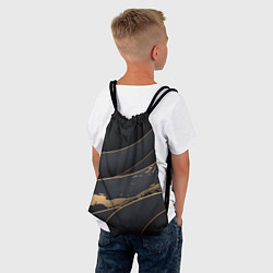 Рюкзак-мешок Black gold, цвет: 3D-принт — фото 2