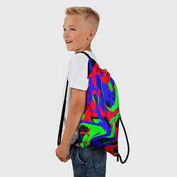 Рюкзак-мешок Абстрактные краски, цвет: 3D-принт — фото 2