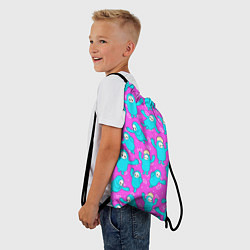 Рюкзак-мешок Fall guys Pink, цвет: 3D-принт — фото 2