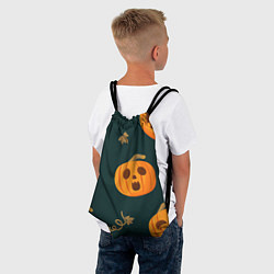 Рюкзак-мешок Осенние тыквы, цвет: 3D-принт — фото 2