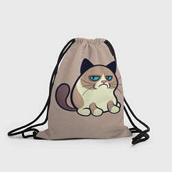 Рюкзак-мешок Великий Grumpy Cat, цвет: 3D-принт