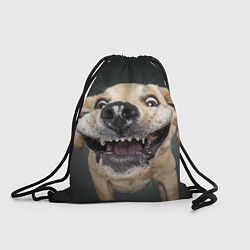 Рюкзак-мешок Улыбающаяся Собака, цвет: 3D-принт