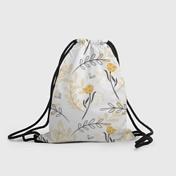 Рюкзак-мешок Рисованные Цветы, цвет: 3D-принт