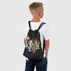 Рюкзак-мешок Страшные Мишки, цвет: 3D-принт — фото 2