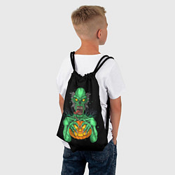 Рюкзак-мешок Halloween Zombie, цвет: 3D-принт — фото 2