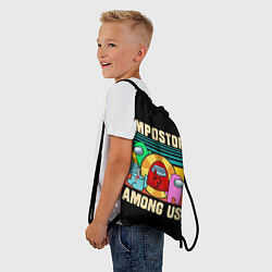 Рюкзак-мешок Among Us IMPOSTOR, цвет: 3D-принт — фото 2
