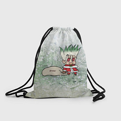 Рюкзак-мешок Доктор Стоун новогодний, цвет: 3D-принт