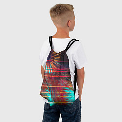 Рюкзак-мешок Palm glitch art, цвет: 3D-принт — фото 2