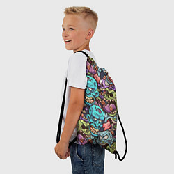 Рюкзак-мешок Зомби Паттерн, цвет: 3D-принт — фото 2