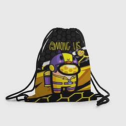 Рюкзак-мешок Among us пчела, цвет: 3D-принт