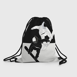 Рюкзак-мешок Сноубордисты, цвет: 3D-принт