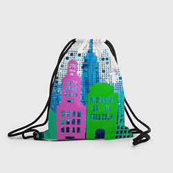 Рюкзак-мешок Город, цвет: 3D-принт