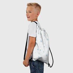 Рюкзак-мешок Снежинки, цвет: 3D-принт — фото 2
