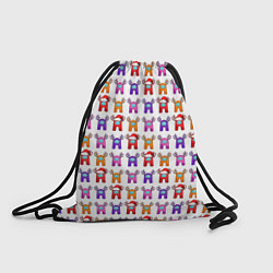 Рюкзак-мешок Among Us Новогодние олени, цвет: 3D-принт