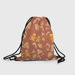Рюкзак-мешок Имбирные пряники, цвет: 3D-принт