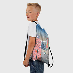 Рюкзак-мешок Новогоднее настроение, цвет: 3D-принт — фото 2