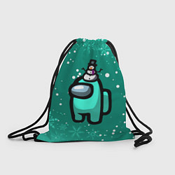 Рюкзак-мешок AMONG US - СНЕЖНЫЙ, цвет: 3D-принт
