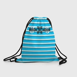 Рюкзак-мешок FUMRRE TEXT BLUE, цвет: 3D-принт