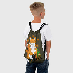 Рюкзак-мешок Лиса в лесу, цвет: 3D-принт — фото 2