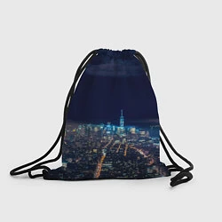 Рюкзак-мешок Ночной город, цвет: 3D-принт