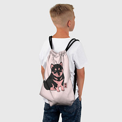 Рюкзак-мешок Щенок Сиба-Ину, цвет: 3D-принт — фото 2