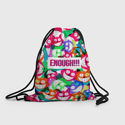 Рюкзак-мешок ENOUGH!, цвет: 3D-принт