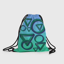 Рюкзак-мешок Иллюзия треугольники и круги, цвет: 3D-принт