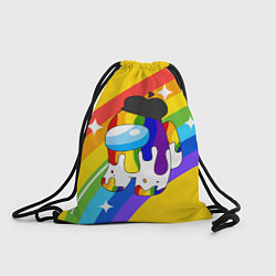 Рюкзак-мешок AMONG US - Радужный, цвет: 3D-принт