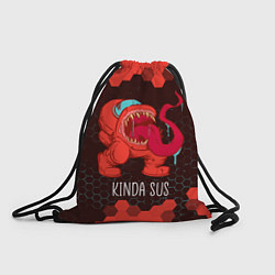 Рюкзак-мешок AMONG US - Подозрительный, цвет: 3D-принт
