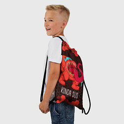 Рюкзак-мешок AMONG US - Подозрительный, цвет: 3D-принт — фото 2