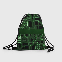 Рюкзак-мешок Неоновая схема, цвет: 3D-принт