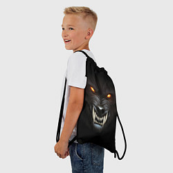 Рюкзак-мешок Злой Волк, цвет: 3D-принт — фото 2