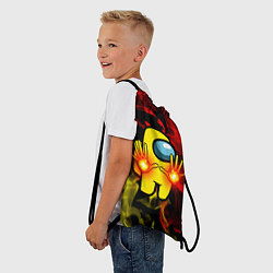 Рюкзак-мешок Маг огня Among us, цвет: 3D-принт — фото 2