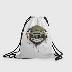 Рюкзак-мешок Крутой кот, цвет: 3D-принт