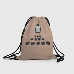 Рюкзак-мешок Тетрадь смерти, цвет: 3D-принт