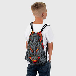 Рюкзак-мешок Механический дракон, цвет: 3D-принт — фото 2