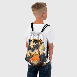 Рюкзак-мешок ВОЛЕЙБОЛ!! HAIKYUU!!, цвет: 3D-принт — фото 2