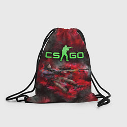 Рюкзак-мешок CS GO Red heat, цвет: 3D-принт