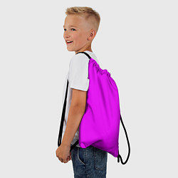 Рюкзак-мешок Маджента без рисунка, цвет: 3D-принт — фото 2