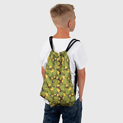 Рюкзак-мешок Сердечки камуфляж, цвет: 3D-принт — фото 2