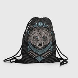Рюкзак-мешок Медведь, цвет: 3D-принт