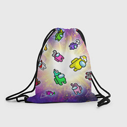 Рюкзак-мешок Among us - просто космос, цвет: 3D-принт