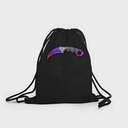 Рюкзак-мешок Counter-Strike - сапфировый Керамбит, цвет: 3D-принт