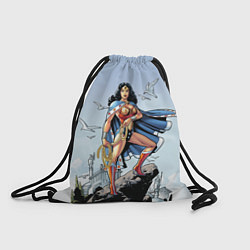 Рюкзак-мешок Чудо-Женщина, цвет: 3D-принт