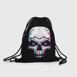 Рюкзак-мешок Glitch Skull, цвет: 3D-принт
