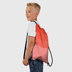 Рюкзак-мешок Персиковый Градиент, цвет: 3D-принт — фото 2